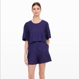 Club Monaco linen romper